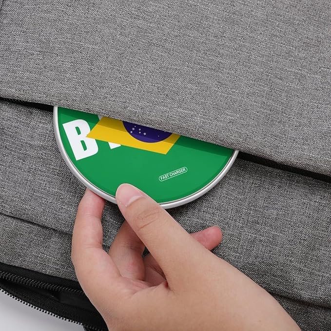 Brazil Brazilian Flag Phone Charger Magnetic Charging Pad Anti-Slip with USB Cable