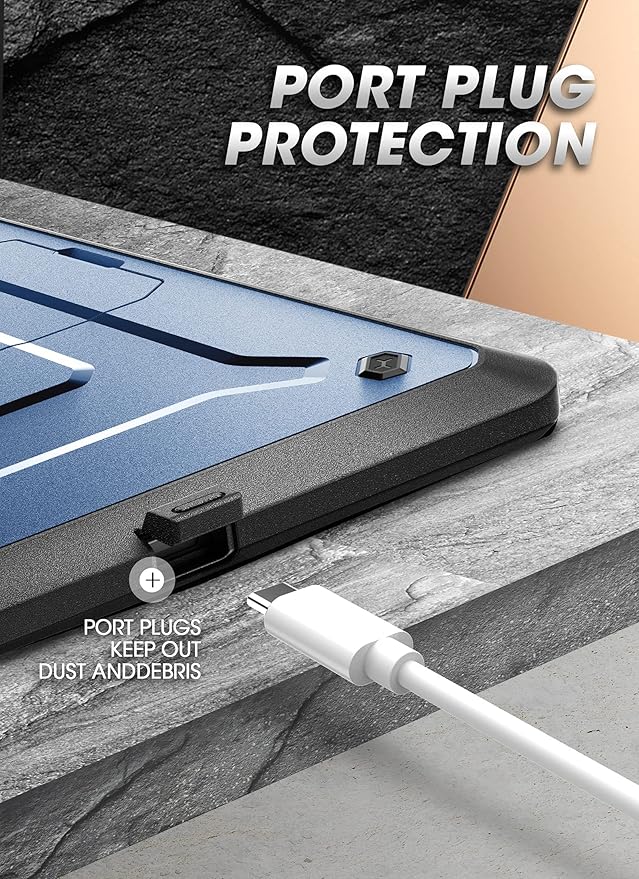 SUPCASE for Samsung Galaxy Tab S7 FE 12.4 inch Case with Stand (Unicorn Beetle Pro) [Built-in Screen Protector &amp S Pen Holder] Full-Body Heavy Duty Rugged Tablet Cover for Galaxy Tab S7 FE Tilt