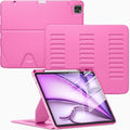 VIKESI Case for iPad Air 13 inch (M4) 2026 / (M3) 2025 / (M2) 2024Multiple Angles Magnetic Stand CoverShockproof Soft BackPencil Holderand Auto Sleep/WakeRose