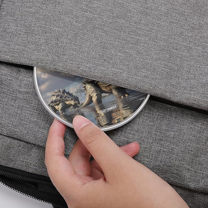 Ankylosaurus Dinosaur Fast Portable Charger 10W Funny Graphic Phone Charging Pad with USB Cable