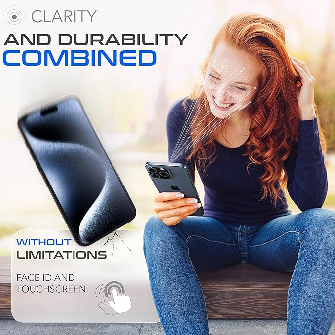 ROXX NEO Japanese 9H 3D Screen Protector (3-Pack) | Does Not Cover the Display | For iPhone 17 Pro Max | Rounded Edges | Harder | Clearer | Scratch-Resistant | Shatterproof