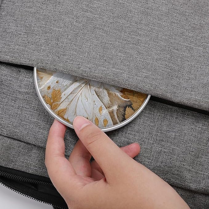 Moth Maple Leaves Fast Portable Charger 10W Funny Graphic Phone Charging Pad with USB Cable