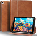 Gexmil Leather Case for iPad air 10.5 Inch (3rd Gen.2019)iPad Pro 10.5 Inch(2017) with Built-in Apple Pencil HolderPremium Cowhide Folio CoverVegetable Tanned Brown