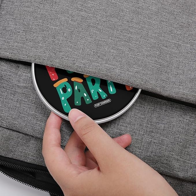 Pizza Party Phone Charger Magnetic Charging Pad Anti-Slip with USB Cable