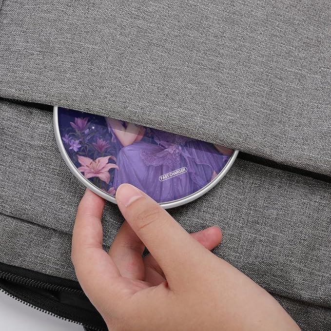 Purple Fairys Elf Lilies Fast Portable Charger 10W Funny Graphic Phone Charging Pad with USB Cable