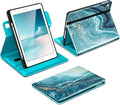 DTTO for iPad 6th / 5th Generation 9.7 Inch (2018/2017) iPad Air 2 / Air 1 Case 360 Degree Rotating Premium Leather Folio Stand Cover with Pencil Holder Sandy Wave