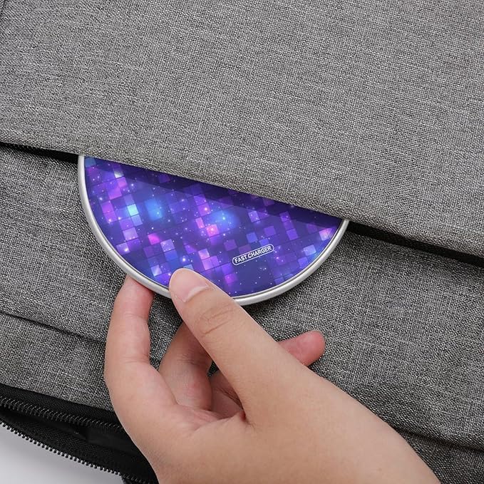 Disco Ball Sparkling Pattern Fast Portable Charger 10W Funny Graphic Phone Charging Pad with USB Cable
