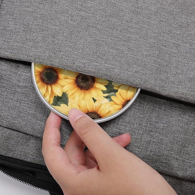 Tender Yellow Sunflowers Fast Portable Charger 10W Funny Graphic Phone Charging Pad with USB Cable