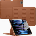 VIKESI Case for iPad Pro 12.9 6th / 5th / 4th / 3rd Generation Case 2022/2021/2020/2018Multiple Angles Magnetic Stand CoverShockproof Soft BackPencil Holderand Auto Sleep/WakeBrown