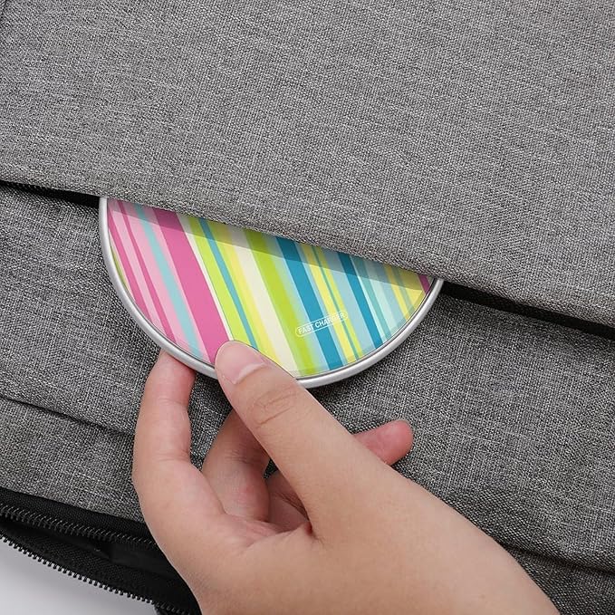 Vertical Stripes Phone Charger Magnetic Charging Pad Anti-Slip with USB Cable