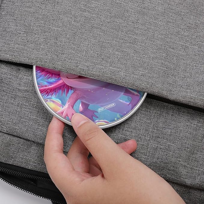 Colorful Axolotl Bubbles Fast Portable Charger 10W Funny Graphic Phone Charging Pad with USB Cable