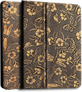 Gexmil Genuine Leather Case for iPad 10.2 Inch CaseCowhide Folio Cover for iPad 9/8/7 Generation(2021/2020/2019) Anti Fingerprint/Slip Auto Sleep/Wake with Adjustable StandButterfly Pattern