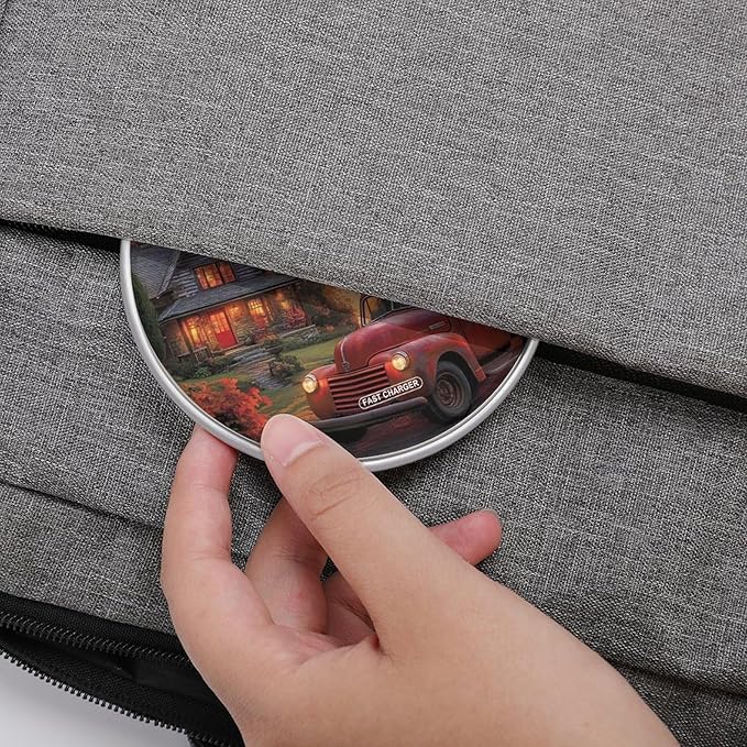 Cabins-Truck Lake Wireless Charger Anti-Slip Wireless Charging Pad Slim Charger Mat for Men Women
