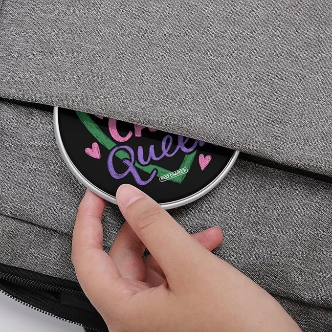 Self-Care Queens Phone Charger Magnetic Charging Pad Anti-Slip with USB Cable