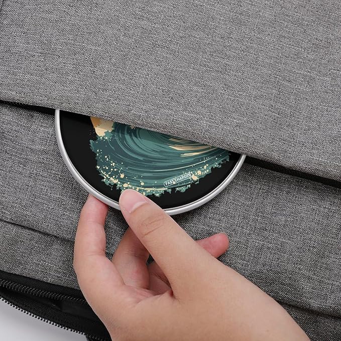 Surfer Surfing Riding The Wave Sunset Phone Charger Magnetic Charging Pad Anti-Slip with USB Cable