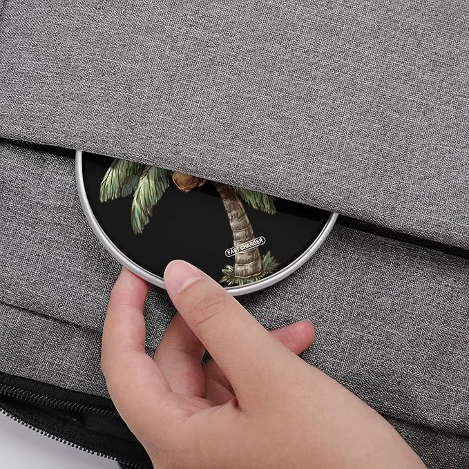 Palms Coconuts Tree Phone Charger Magnetic Charging Pad Anti-Slip with USB Cable