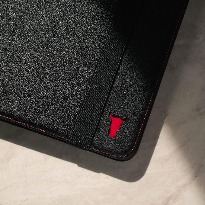 Black with Red Stitching