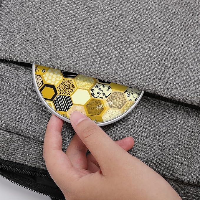 Honeycombs Floral Stripes Polka Dots Fast Portable Charger 10W Funny Graphic Phone Charging Pad with USB Cable