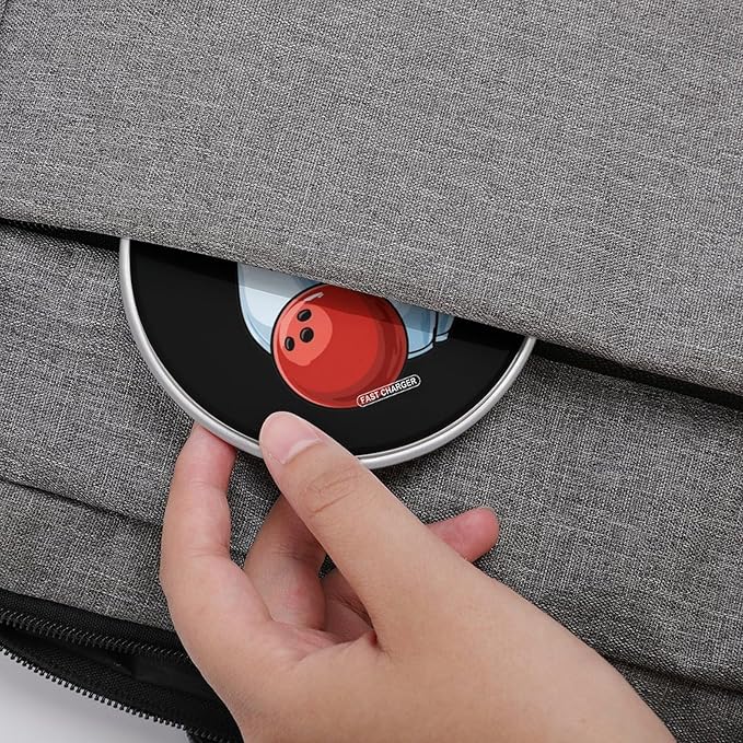 Bowling Pins Ball Fast Portable Charger 10W Funny Graphic Phone Charging Pad with USB Cable