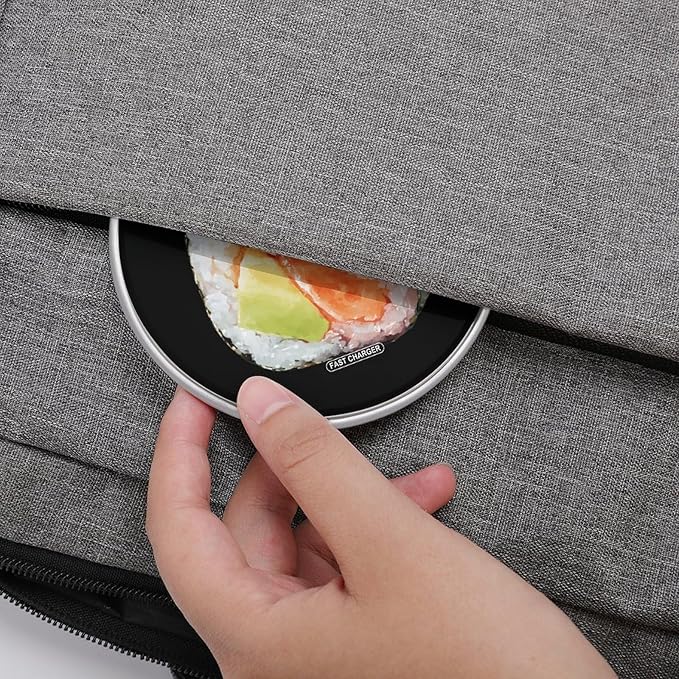 Salmon Avocado Sushi1 Fast Portable Charger 10W Funny Graphic Phone Charging Pad with USB Cable