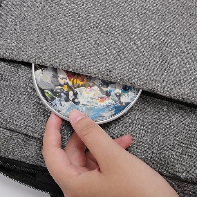 Running Horses Artistic Fantasy River Phone Charger Magnetic Charging Pad Anti-Slip with USB Cable