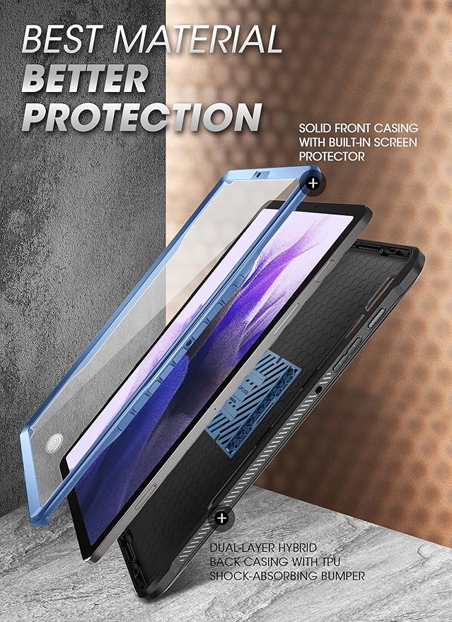 SUPCASE for Samsung Galaxy Tab S7 FE 12.4 inch Case with Stand (Unicorn Beetle Pro) [Built-in Screen Protector &amp S Pen Holder] Full-Body Heavy Duty Rugged Tablet Cover for Galaxy Tab S7 FE Tilt