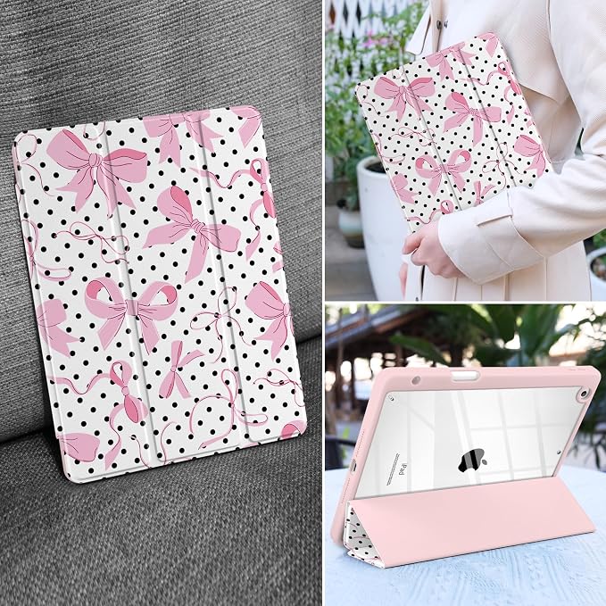 Black Polka Dots&Pink Bows