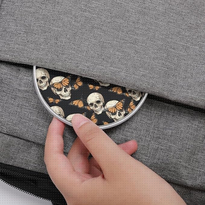 Skull Butterfly Wireless Charger Anti-Slip Wireless Charging Pad Slim Charger Mat for Men Women