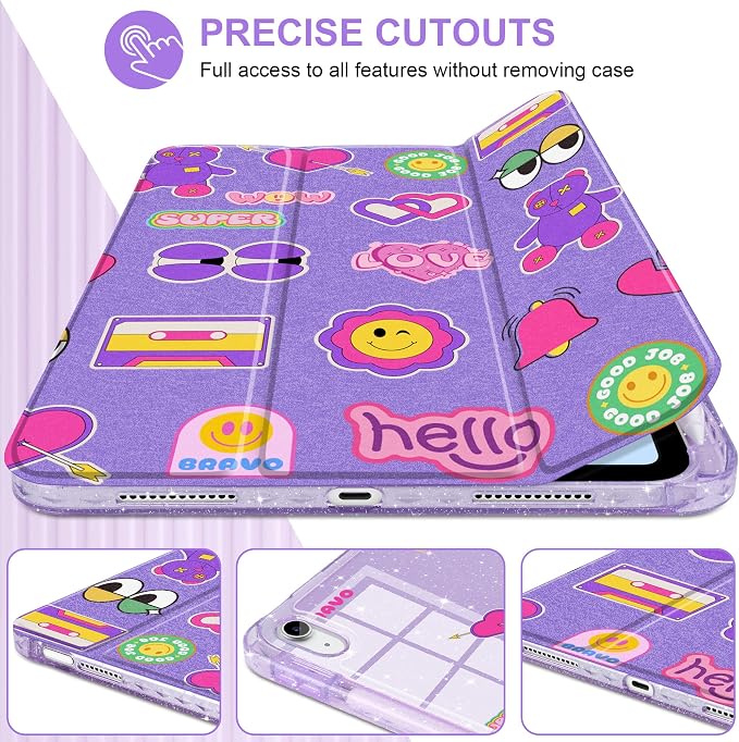 Purple - Retro Stickers