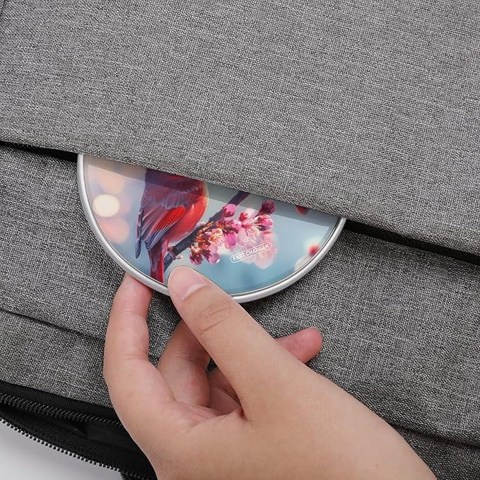 Cardinal Bird Flowers Wireless Charger Anti-Slip Wireless Charging Pad Slim Charger Mat for Men Women