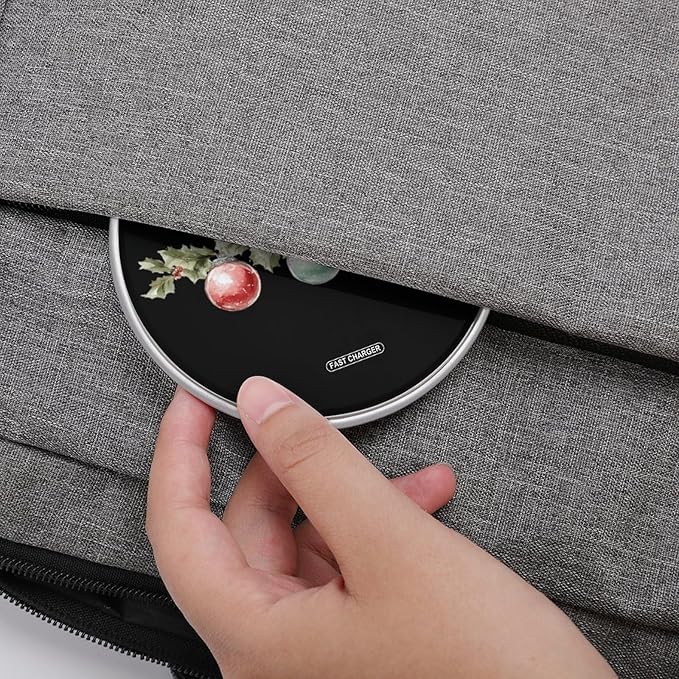 Christmas Ornament Garland Fast Portable Charger 10W Funny Graphic Phone Charging Pad with USB Cable