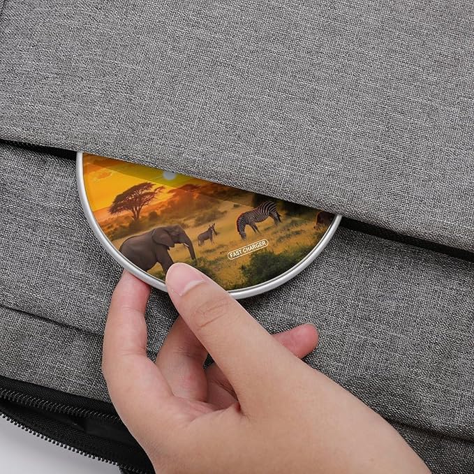 African Animals Wildlife Sunset Wireless Charger Anti-Slip Wireless Charging Pad Slim Charger Mat for Men Women