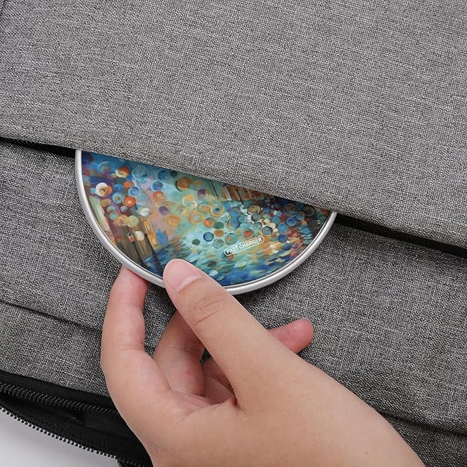 Colored Painting Wireless Charger Fast Wireless Charging Pad with USB Cable 10W Anti-Slip Magnetic Wireless Charger Portable Slim Charger Puck Travel Charging Station