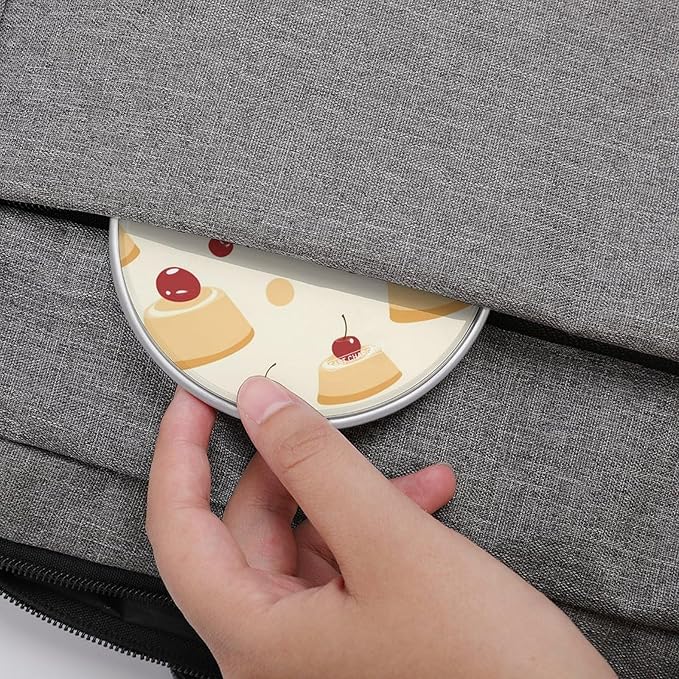 Cheese Pudding Cherries Phone Charger Magnetic Charging Pad Anti-Slip with USB Cable