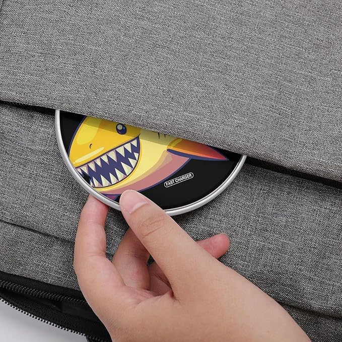 Candy Sharks Phone Charger Magnetic Charging Pad Anti-Slip with USB Cable
