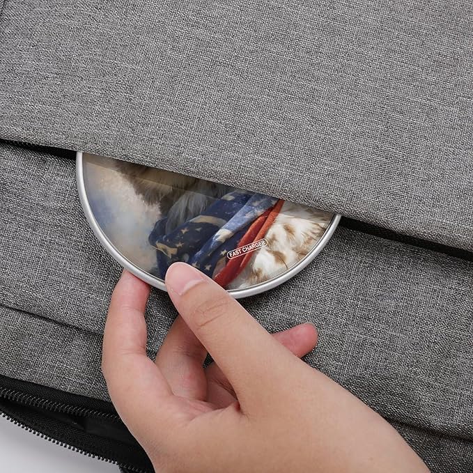 4th of July Hawks U.S.A. Fast Portable Charger 10W Funny Graphic Phone Charging Pad with USB Cable
