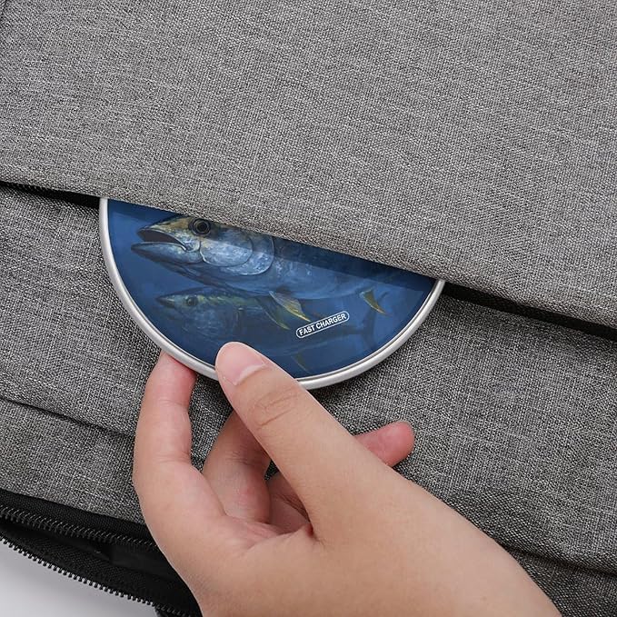 Tuna Fish in Ocean Phone Charger Magnetic Charging Pad Anti-Slip with USB Cable