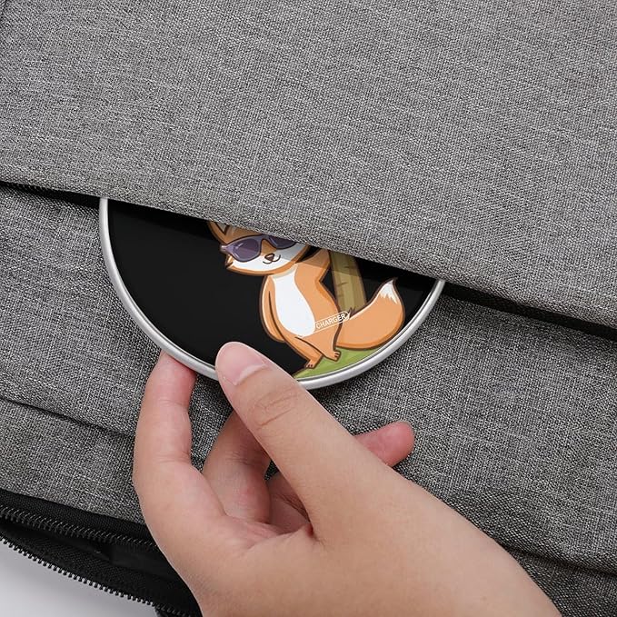 Kawaii Fox Palms Trees Phone Charger Magnetic Charging Pad Anti-Slip with USB Cable