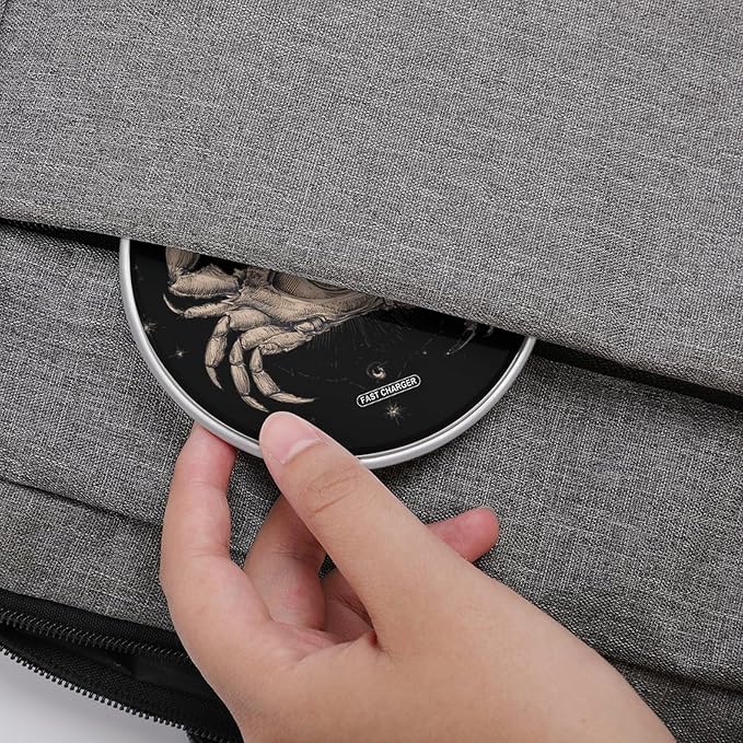 Crab Eye Cancer Constellation Fast Portable Charger 10W Funny Graphic Phone Charging Pad with USB Cable