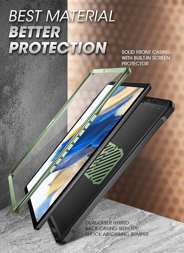 SUPCASE for Galaxy Tab A8 Case with Stand (Unicorn Beetle Pro) [Built-in Screen Protector] Full-Body Rugged Shockproof Heavy Duty Protective Tablet Case for Samsung Galaxy Tab A8 10.5 Inch Guldan