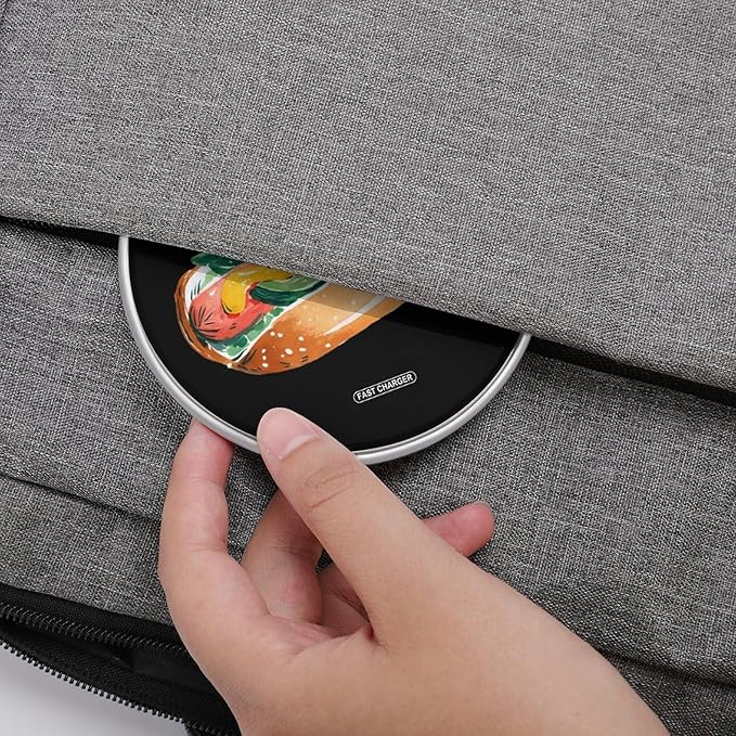 Chicago Hot Dogs Fast Portable Charger 10W Funny Graphic Phone Charging Pad with USB Cable
