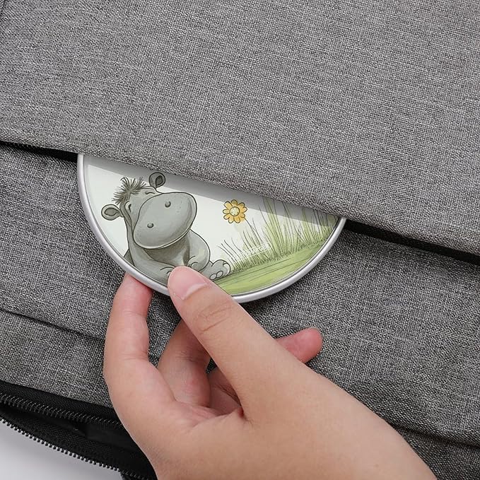 Hippo and Dandelion Wireless Charger Fast Wireless Charging Pad with USB Cable 10W Anti-Slip Magnetic Wireless Charger Portable Slim Charger Puck Travel Charging Station