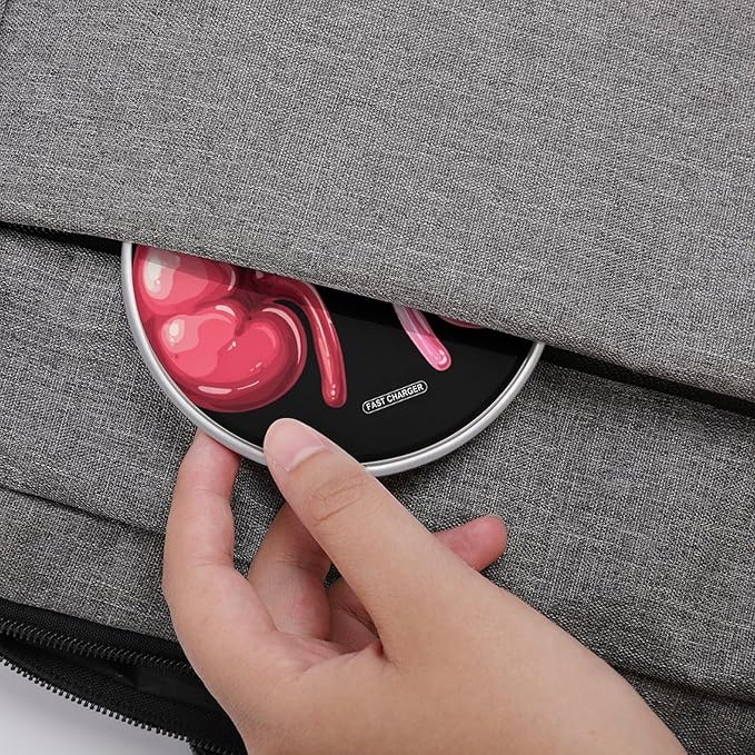Two Kidney Phone Charger Magnetic Charging Pad Anti-Slip with USB Cable