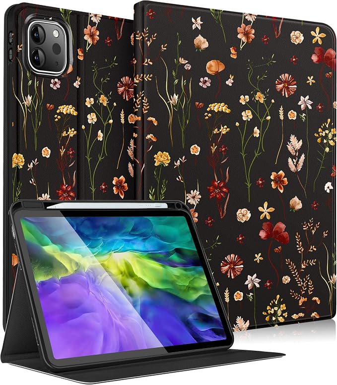 Black Retro Flower