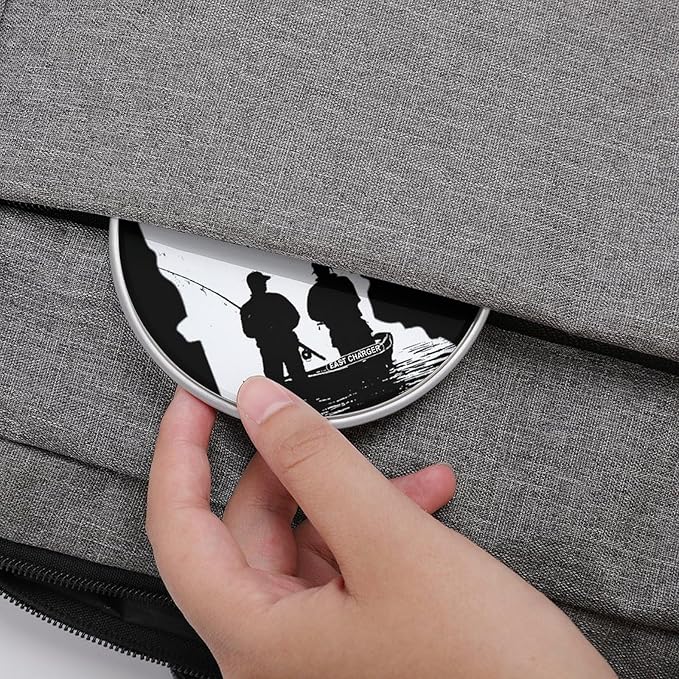 Fish Minnesota Fishing Fast Portable Charger 10W Funny Graphic Phone Charging Pad with USB Cable