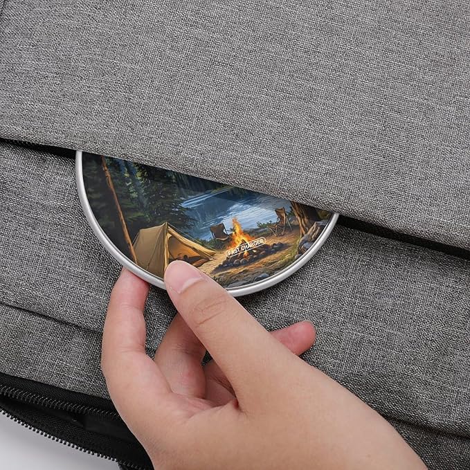 Forests Bonfire Wireless Charger Anti-Slip Wireless Charging Pad Slim Charger Mat for Men Women