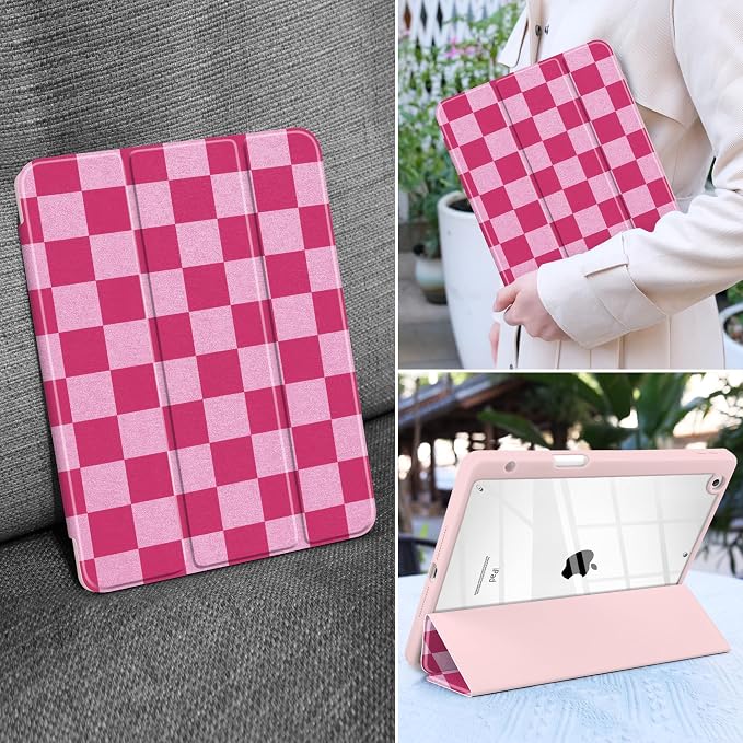 Rose & Light Pink Checkerboard
