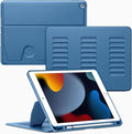 VIKESI Case for iPad 9th / 8th / 7th Generation 10.2 inch (2021/2020/2019 Released)Multiple Angles Magnetic Stand CoverShockproof BackPencil Holderand Auto Sleep/WakeNavy Blue