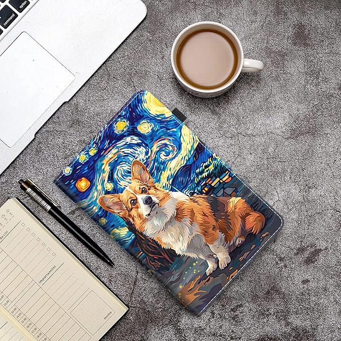 Case for Amazon Fire Max 11 Tablet (13th Generation 2023 Release) Slim Folding Stand Cover with Auto Wake/Sleep for Fire 11 Max Tablet Corgi Under The Night Sky