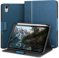 KingBlanc for iPad mini 7 (A17 Pro) Case iPad mini 7th/6th Generation Case (2024/2021 8.3-inch) with Pencil Holder PU Leather Stand Cover Auto Sleep/Wake Multi-Angle for Viewing/Typing Blue